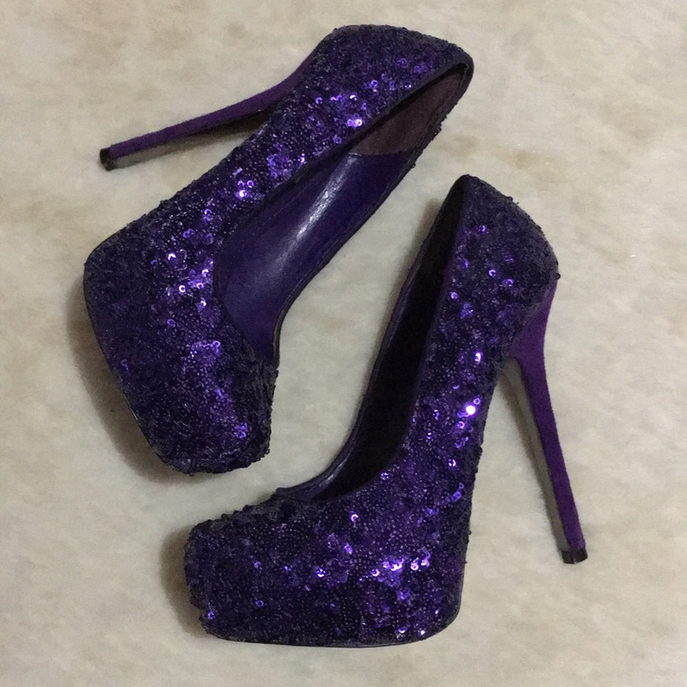Steve Madden Bitter in Purple Sequin